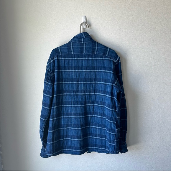 Polo by Ralph Lauren // Indigo Talon Zip Men’s Flannel Cotton Jacket Size L - Picture 3 of 13